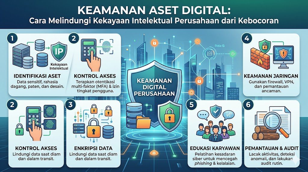 Keamanan Aset Digital: Cara Melindungi Kekayaan Intelektual Perusahaan dari Kebocoran