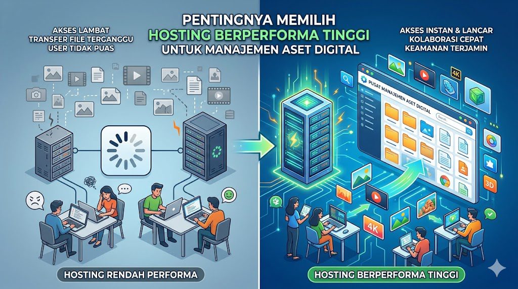 Pentingnya Memilih Hosting Berperforma Tinggi untuk Manajemen Aset Digital Pentingnya Memilih Hosting Berperforma Tinggi untuk Manajemen Aset Digital