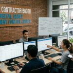 Website Kontraktor Booth Pusat Kendali Manajemen Aset Digital