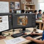 pembuatan 3D perencanaan booth
