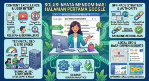 solusi nyata mendominasi halaman pertama Google