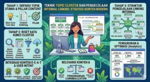 teknik Topic Cluster dan pengelolaan internal linking
